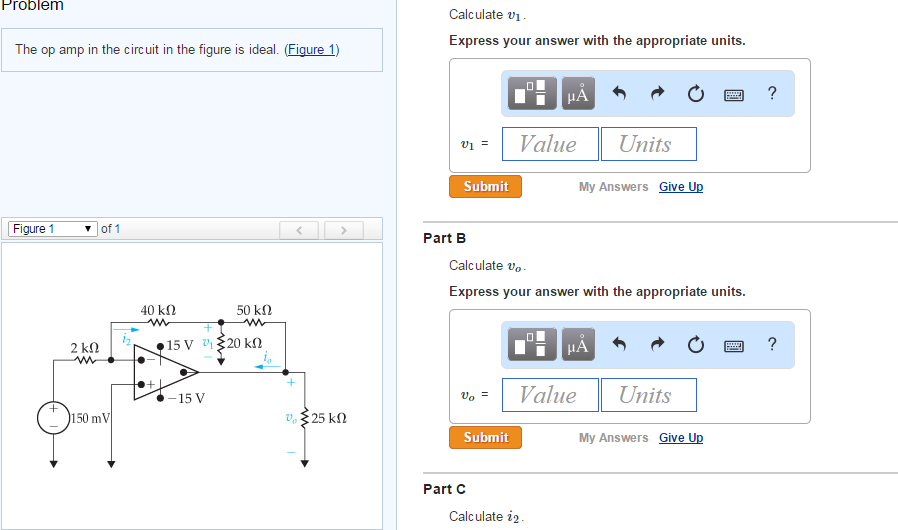 Solved Problem The op amp in the circuit in the figure is | Chegg.com