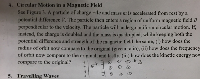Solved Circular Motion In a Magnetic Field See Figure 3. A | Chegg.com