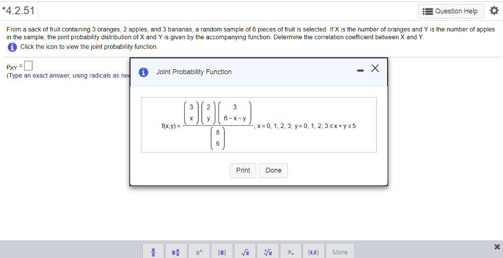 Joint probability help