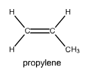 Solved The structure of propylene is shown at the right. | Chegg.com