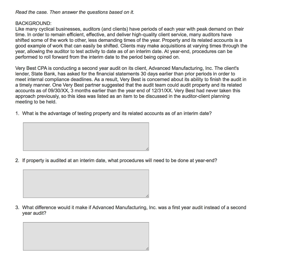 Solved Read the case. Then answer the questions based on it. | Chegg.com