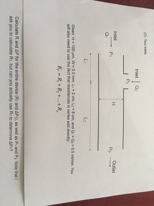 Solved The volumetric flow rate of fluid is Q, pressure | Chegg.com