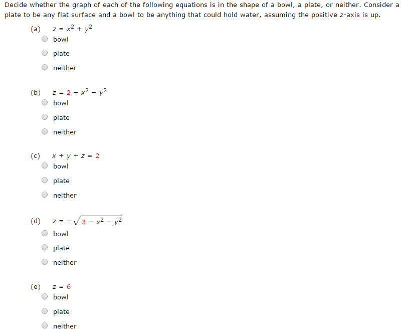 Solved Decide whether the graph of each of the following | Chegg.com