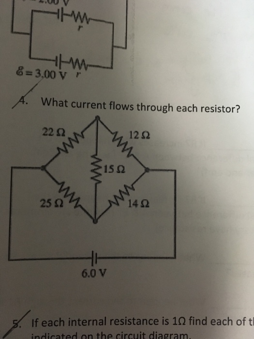Solved What current flows through each resistor?