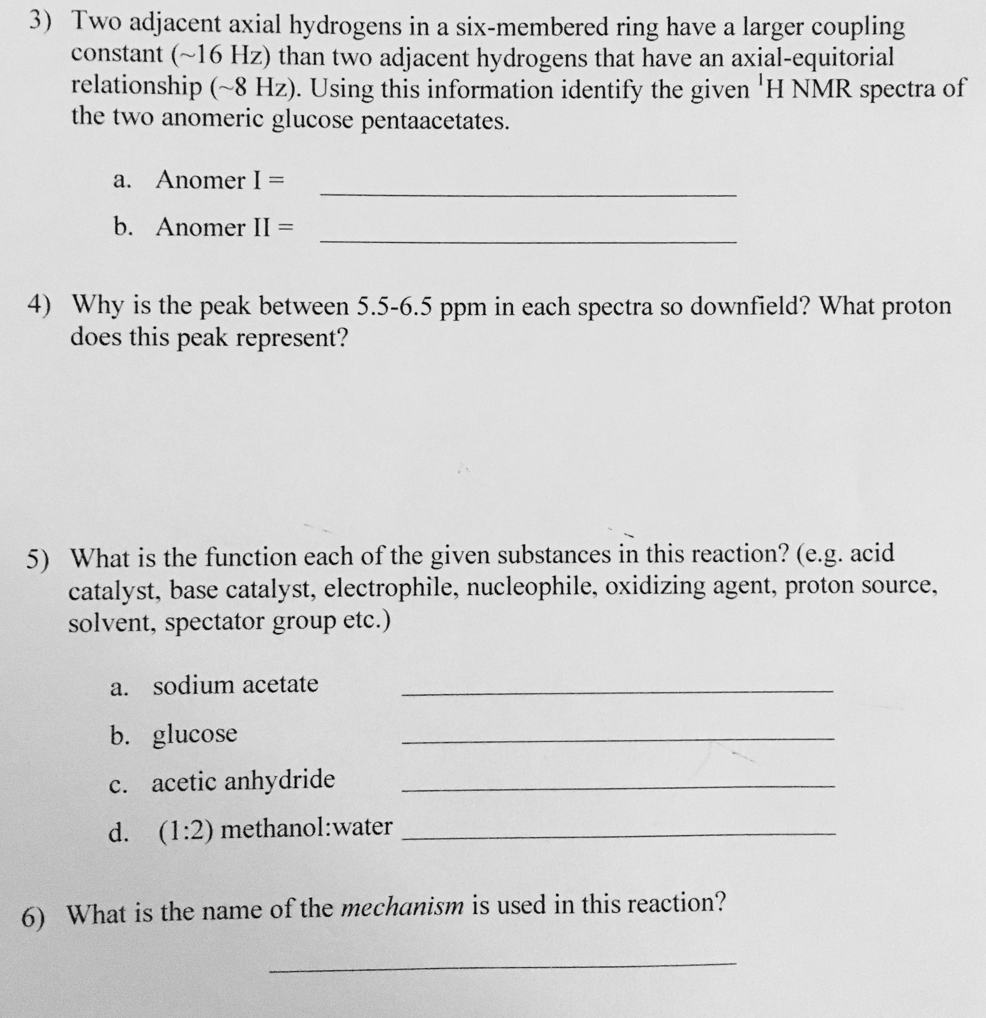 Solved Two adjacent axial hydrogens in a sixmembered ring