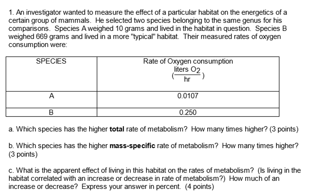 Solved Help with an animal physiology question! Would like