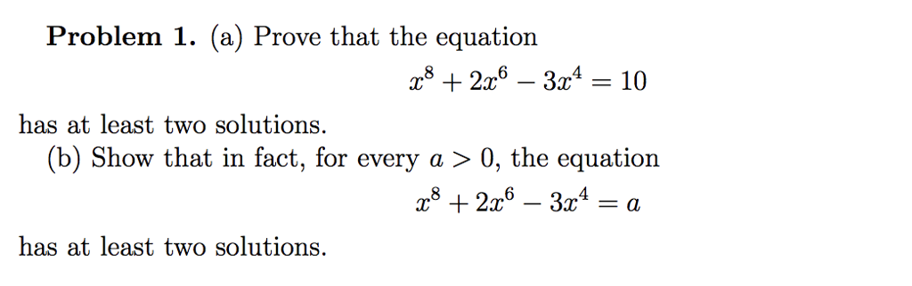 Solved Problem 1. (a) Prove that the equation x8 + | Chegg.com