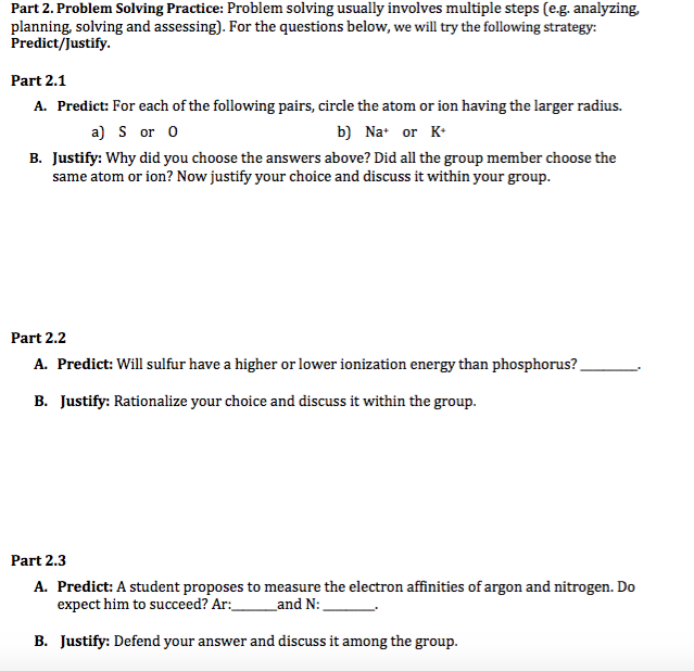 guided problem solving answers