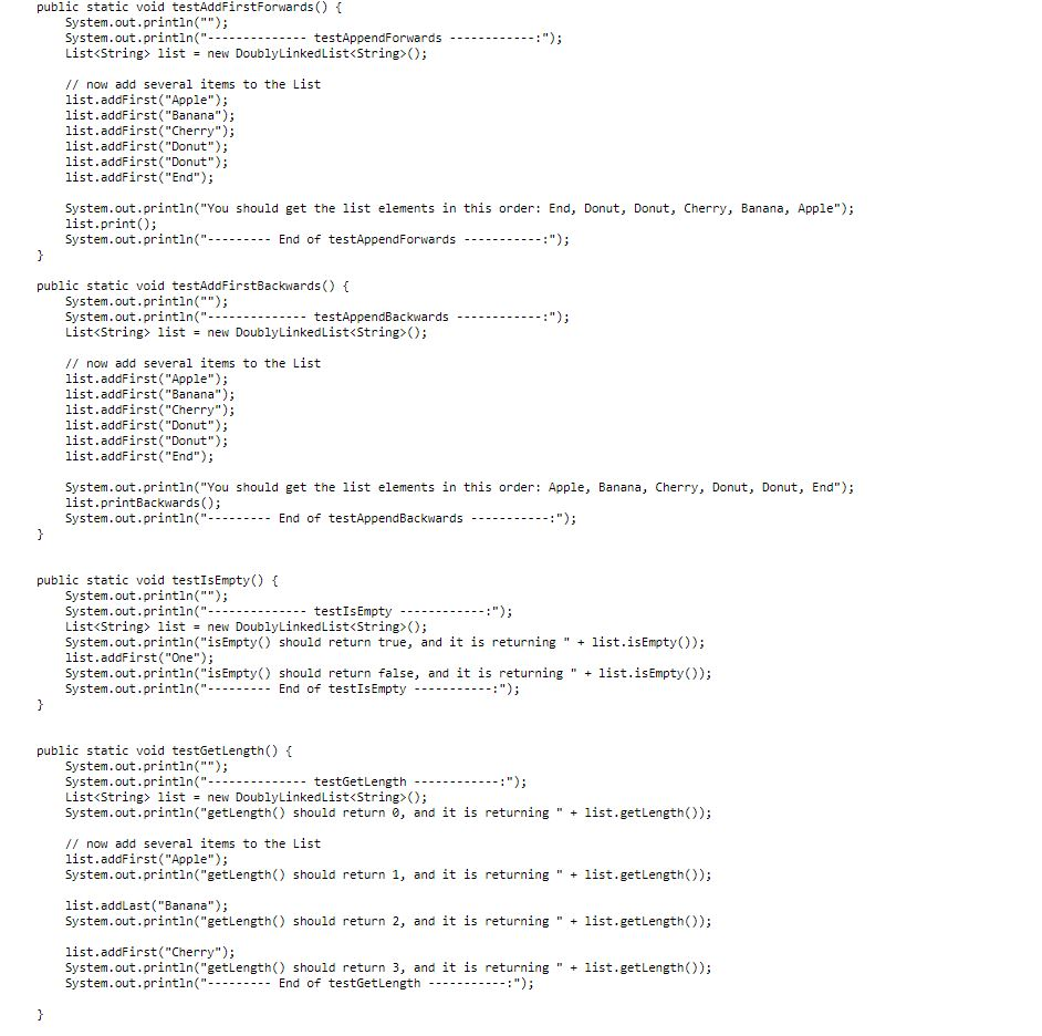 The Lab Java Files * List.java specifies the