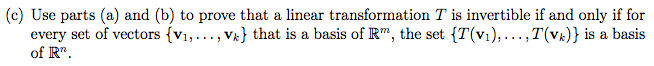 Solved Problem 2 Let T Rm Rn Be A Linear Transformation (a) 