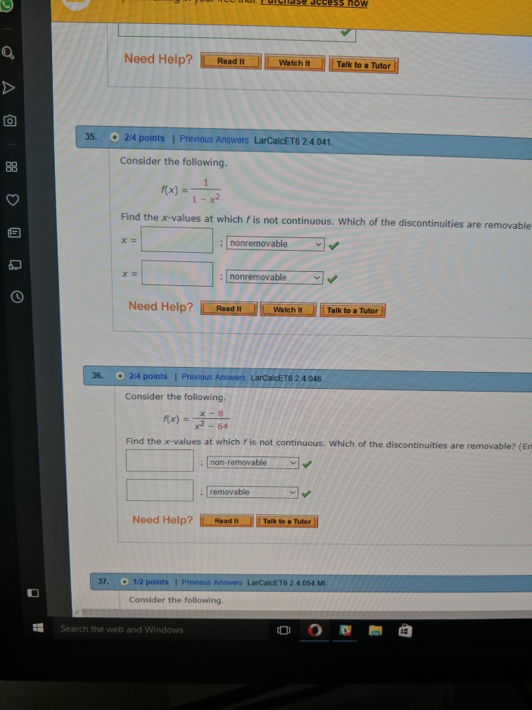 Solved Need Help? Read It Watch It Talk to a Tutor 35. 2/4 | Chegg.com