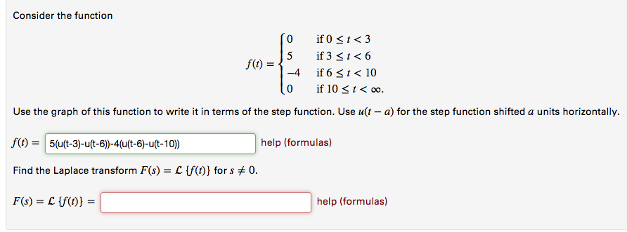 Solved Consider the function f (t) {0 if 0 | Chegg.com