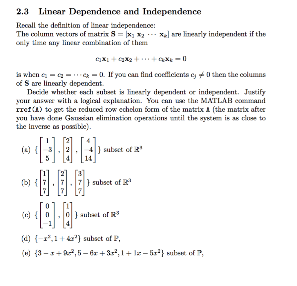 Find Two Linearly Independent Vectors Perpendicular To The Vector