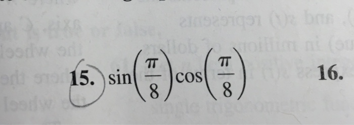 How To Solve Sin Pi 8