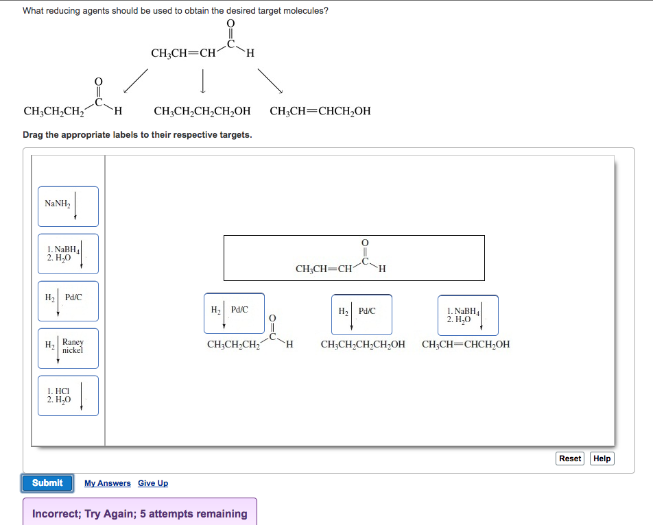 Solved What reducing agents should be used to obtain the | Chegg.com