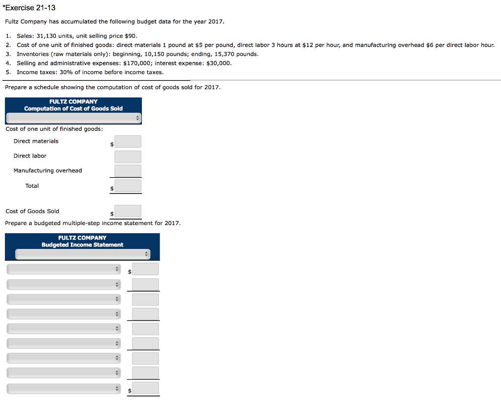 Solved *Exercise 2113 Fultz Company has accumulated the