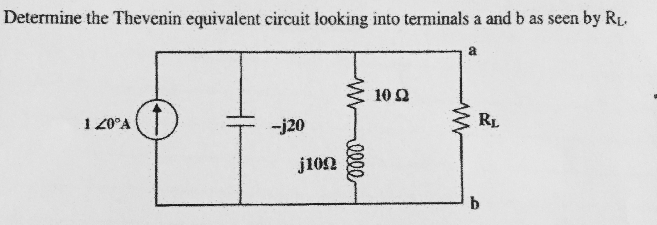 Solved Determine the Thevenin equivalent circuit looking | Chegg.com