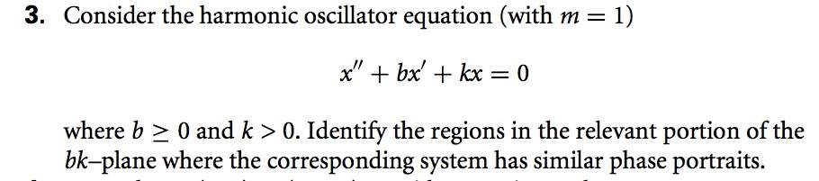 Solved 3. Consider the harmonic oscillator equation (with m | Chegg.com