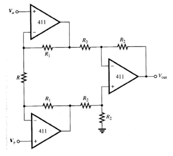 Solved what is the value of Vout if Va=1, Vb=2, R=10, R1=20, | Chegg.com