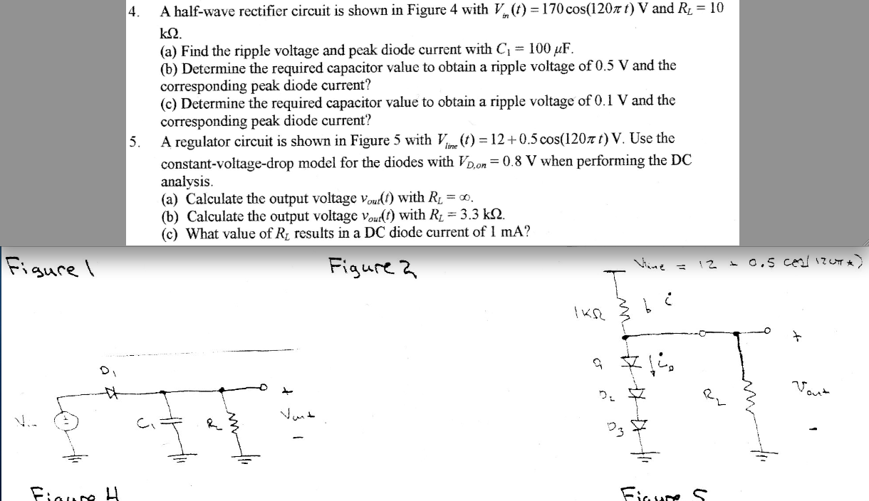 solved-a-half-wave-rectifier-circuit-is-shown-in-figure-4-chegg