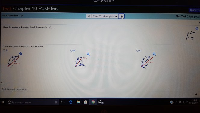 Solved MAC1147 FALL 2017 Test: Chapter 10 Post-Test Submt | Chegg.com