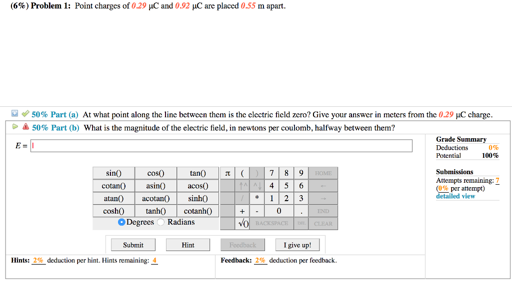 Solved Point charges of 0.29 mu C and 0.92 mu C are placed | Chegg.com