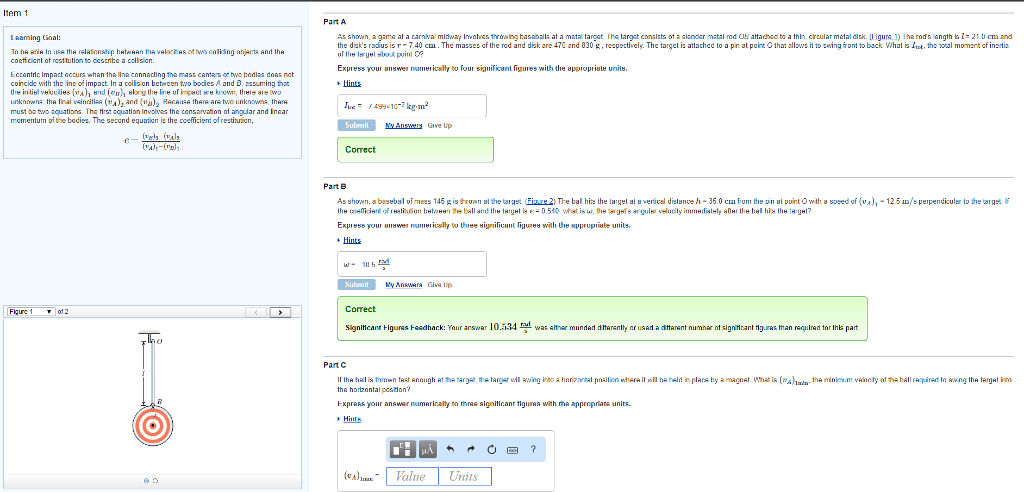 Solved Learning Goal: To be able to use the relationship | Chegg.com