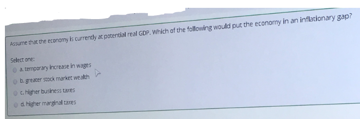Solved If there is a permanent increase in a factor of | Chegg.com