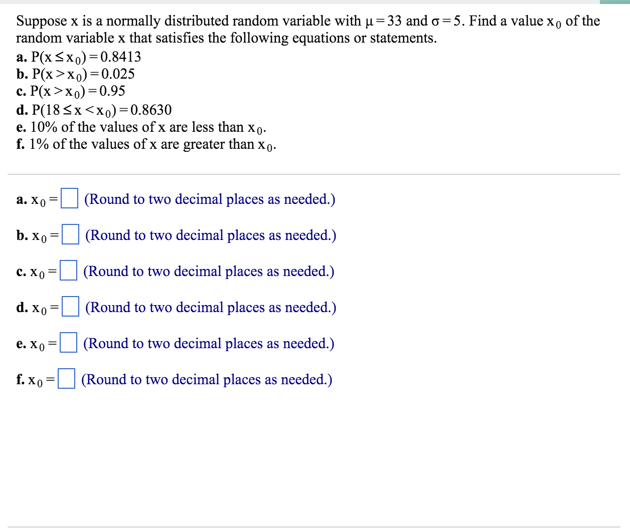 Solved Suppose X Is A Normally Distributed Random Variable 3360