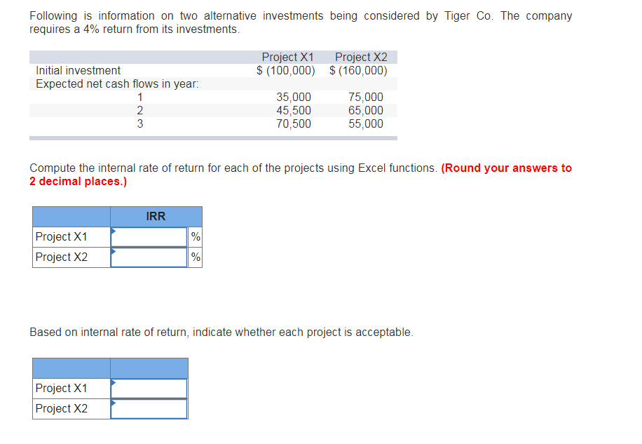 Solved Following Is Information On Two Alternative Chegg