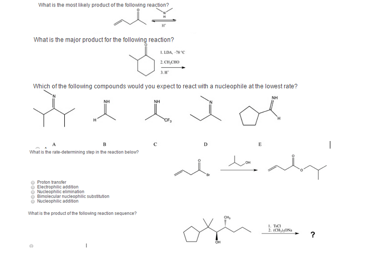Solved What is the most likely product of the following | Chegg.com