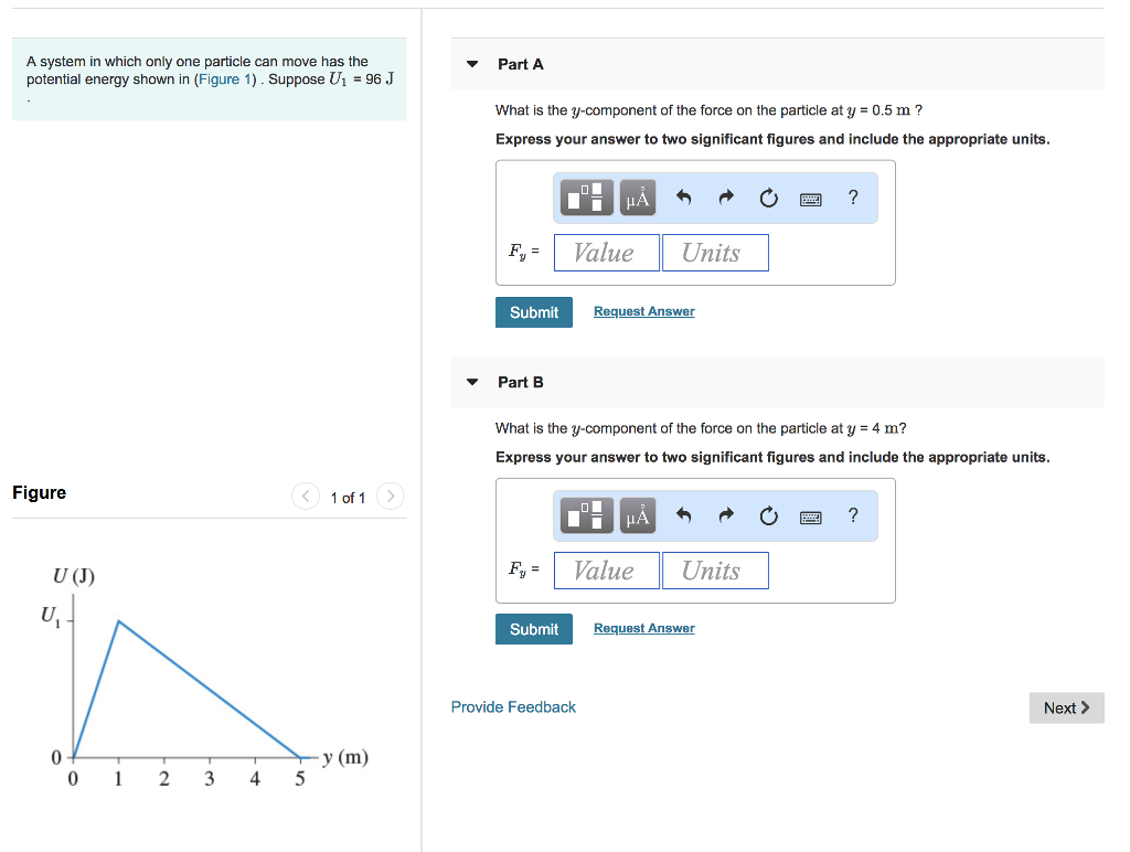 Solved A system in which only one particle can move has the