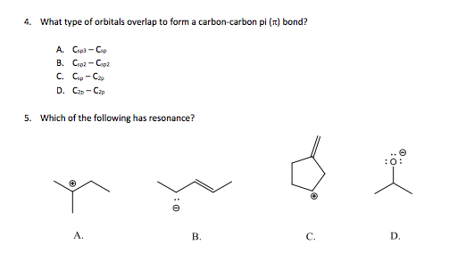 Solved What type of orbitals overlap to form a carbon-carbon | Chegg.com