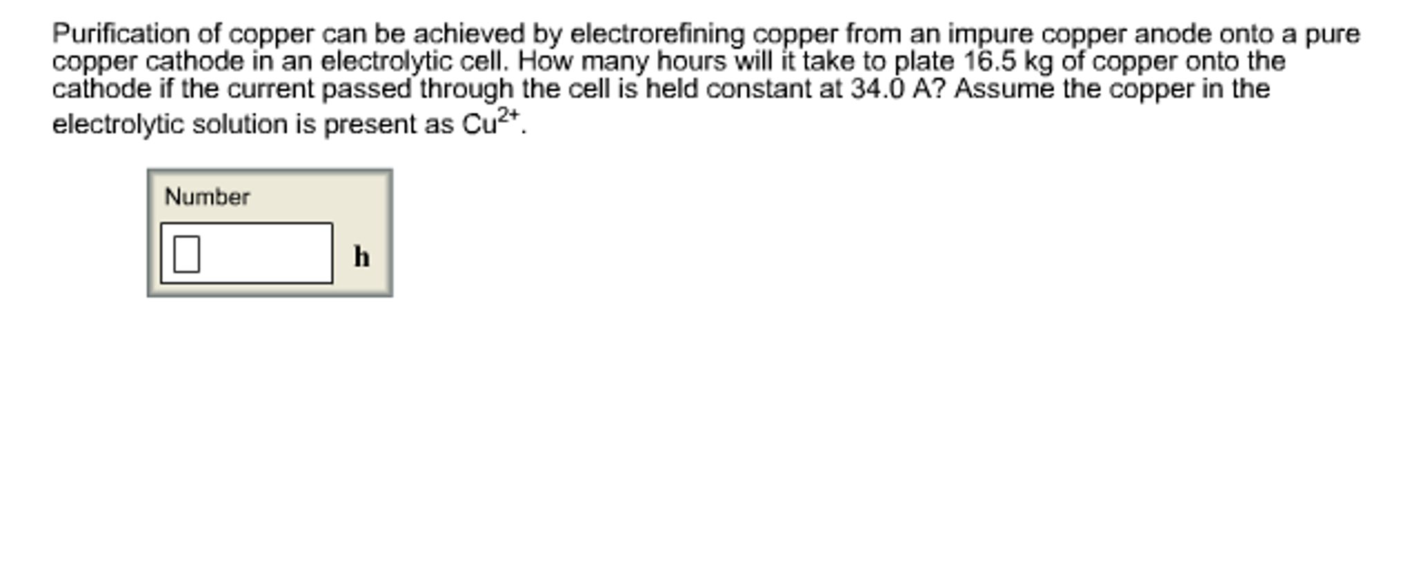 Solved Purification of copper can be achieved by electro