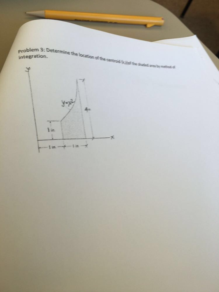 Solved Determine the location of the centroid of the area | Chegg.com