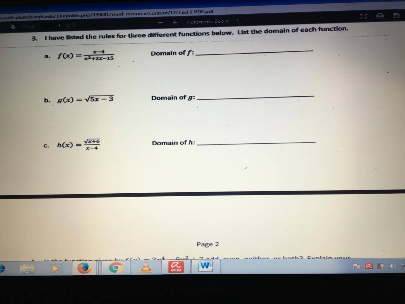 Solved I have listed the rules for three different functions | Chegg.com
