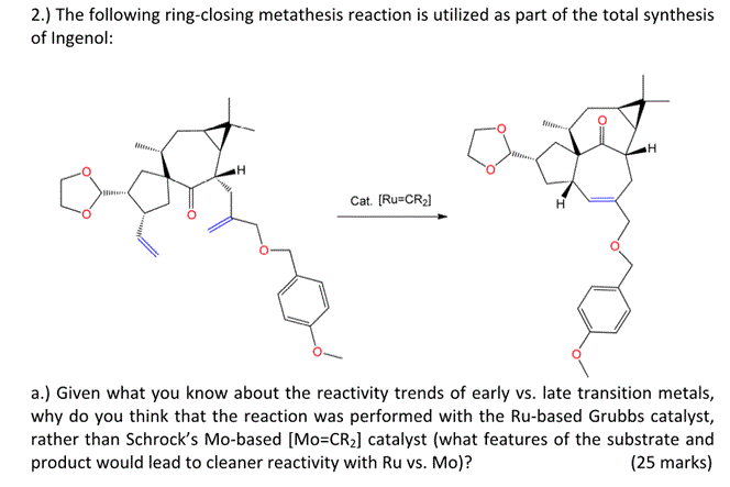 Ring Closing Metathesis Reaction Planning