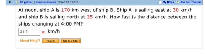 solved-at-noon-ship-a-is-170-km-west-of-ship-b-ship-a-is-chegg