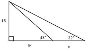 Solved what are the values of w and x in the triangle | Chegg.com