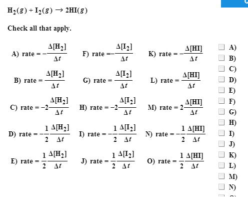 rate express disappearance reaction following properly terms below reactants expressions choose solved