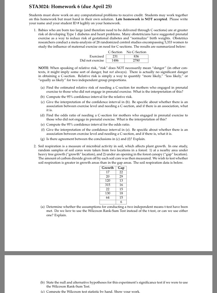 Solved STA3024 Homework 6 Due April 25 Students Must Show Chegg Com   PhpYU5aPu 