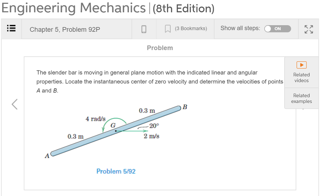 Solved Engineering Mechanics (8th Edition) Chapter 5, | Chegg.com