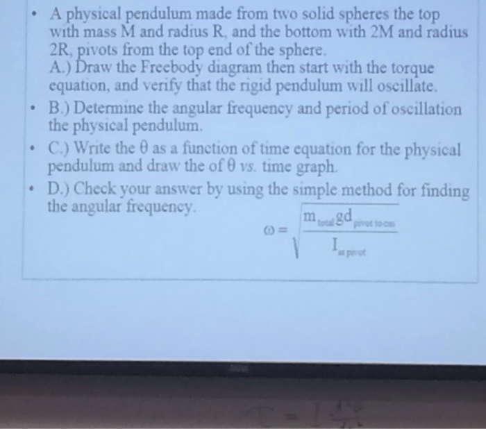 Solved Physics Oscillation
