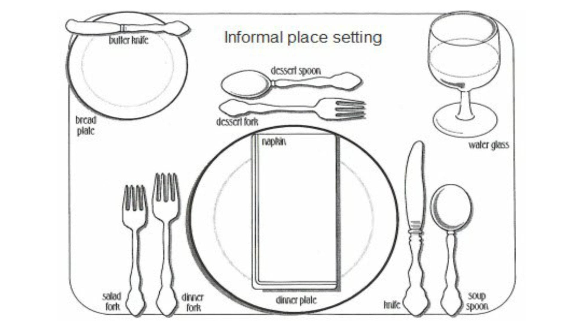 informal table setting | Brokeasshome.com