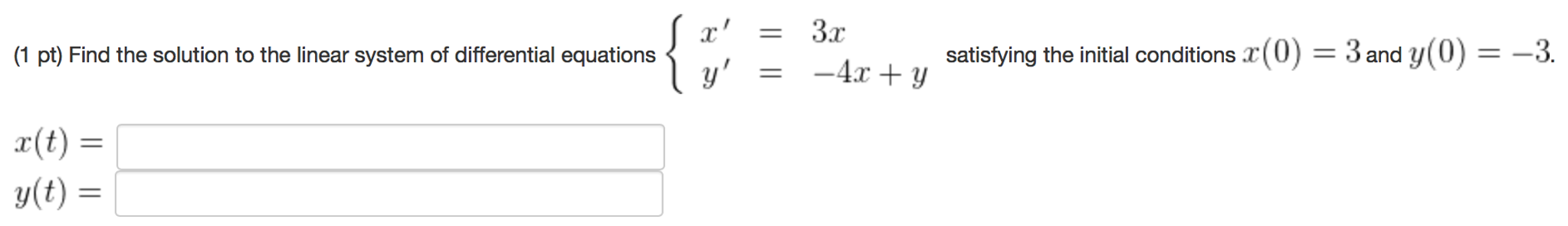 Solved Need some help with this Ordinary Differential | Chegg.com