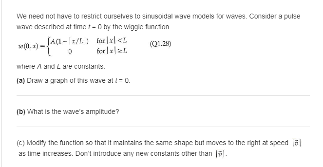Solved Waves; General Physics Hello, I was wondering if | Chegg.com