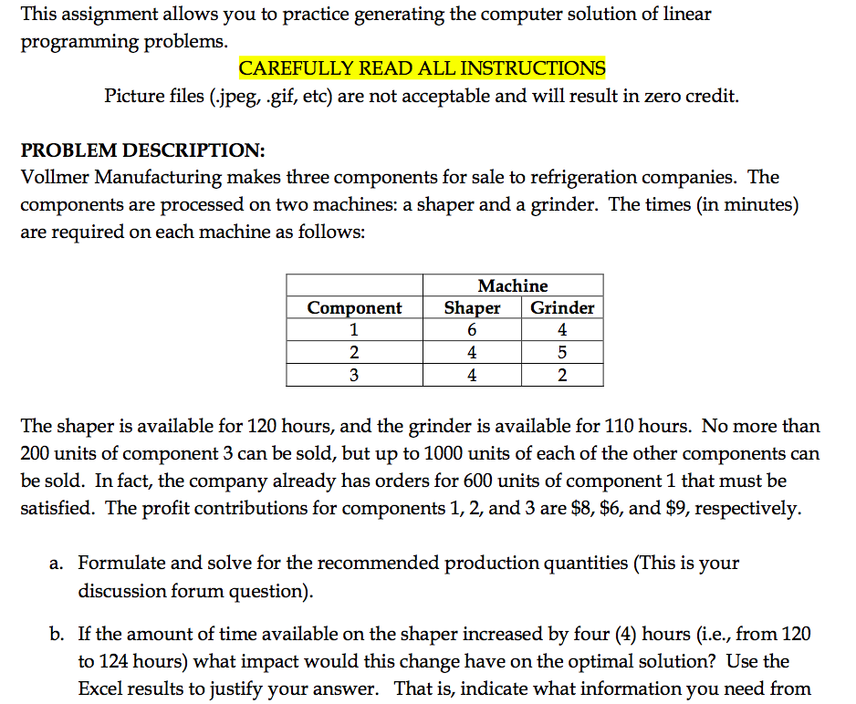 Solved This assignment allows you to practice generating the | Chegg.com