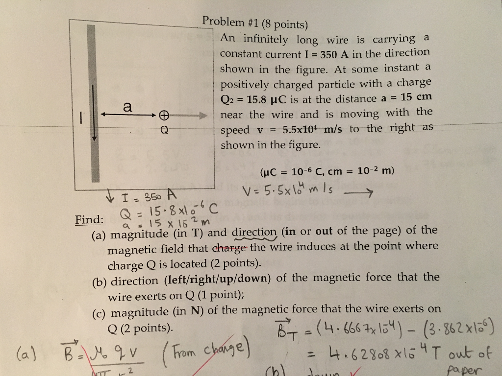 Solved An Infinitely Long Wire Is Carrying A Constant 