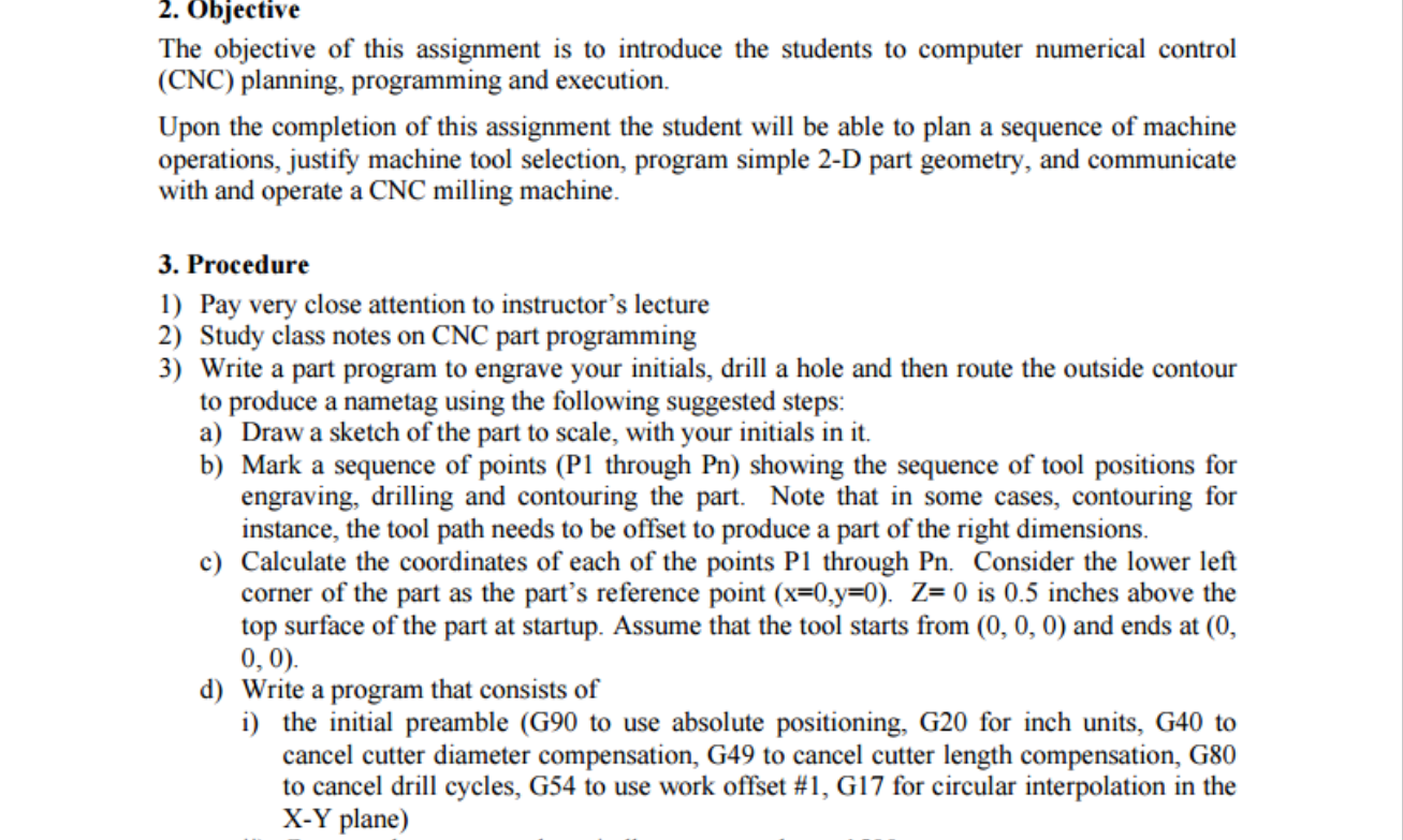 CNC programming | Chegg.com