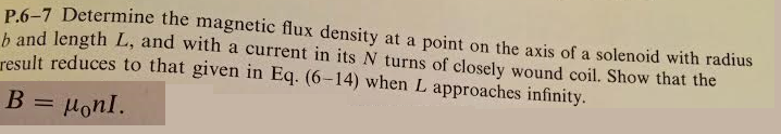 Solved Determine the magnetic flux density at a point on the | Chegg.com